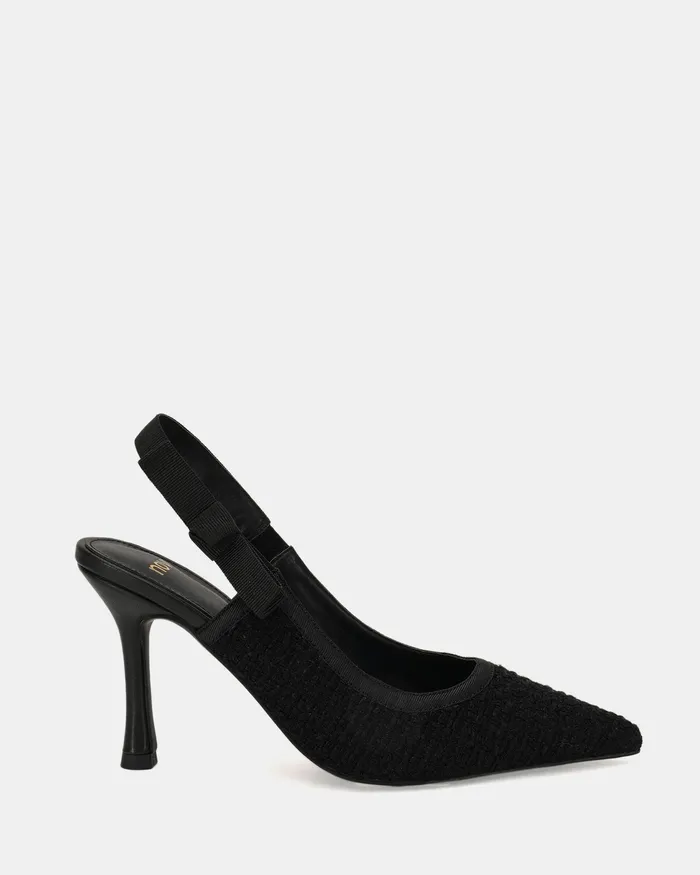 IBBIE BLACK TWEED Pumps Party NOVO Shoes Women