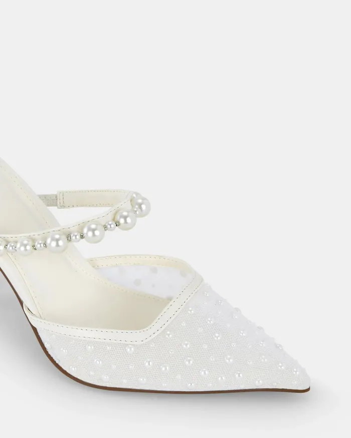 INTIMIDATE WHITE Mules Party NOVO Shoes Women