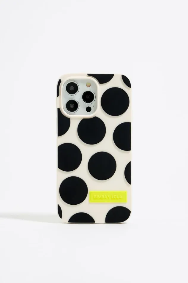 Ivory Dots Silicone IPhone 13 Pro Max Case Ivory Women Bimba Y Lola Phone Cases Ivory Dots Silicone IPhone 13 Pro Max Case Ivory Women Bimba Y Lola Phone Cases