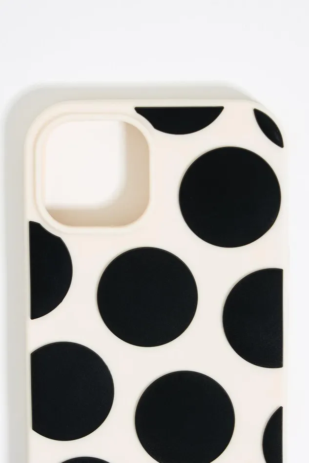 Ivory Dots Silicone IPhone 13 Pro Max Case Ivory Women Bimba Y Lola Phone Cases Ivory Dots Silicone IPhone 13 Pro Max Case Ivory Women Bimba Y Lola Phone Cases