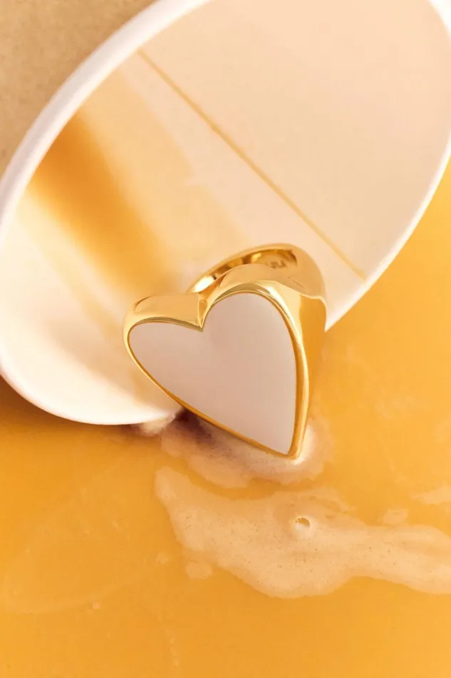 Ivory Heart Ring Ivory Women Bimba Y Lola Jewelry