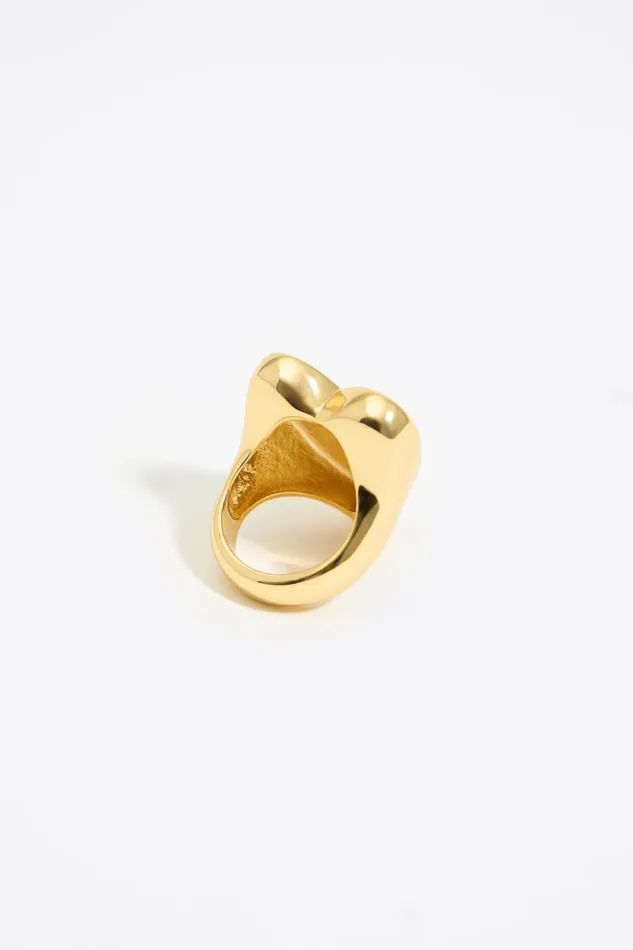 Ivory Heart Ring Ivory Women Bimba Y Lola Jewelry Ivory Heart Ring Ivory Women Bimba Y Lola Jewelry