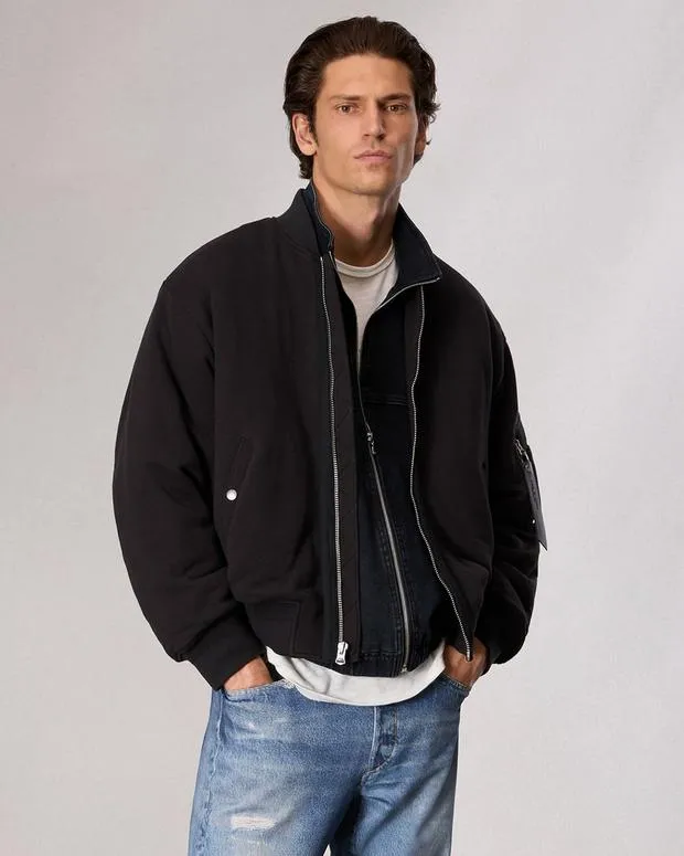 Jackets and Coats Men Rag and Bone Manston Bomber Jacket Black