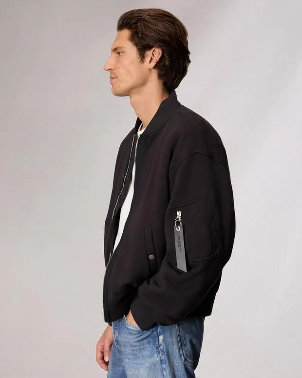 Jackets and Coats Men Rag and Bone Manston Bomber Jacket Black