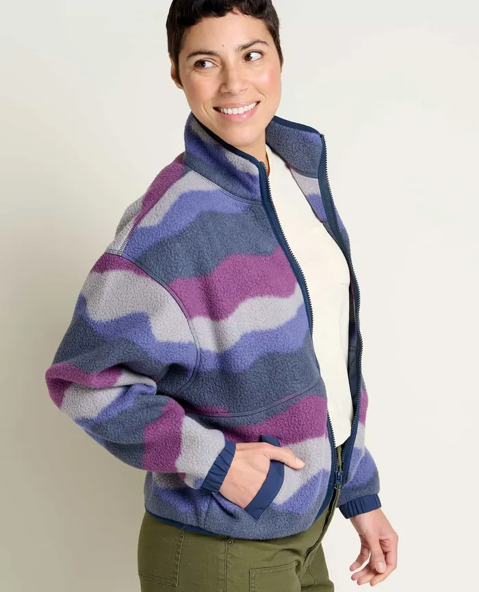 Jackets and Layers ToadandCo Women8217s Women8217s Campo Fleece Jacket Mountain Print Jackets and Layers ToadandCo Women8217s Women8217s Campo Fleece Jacket Mountain Print