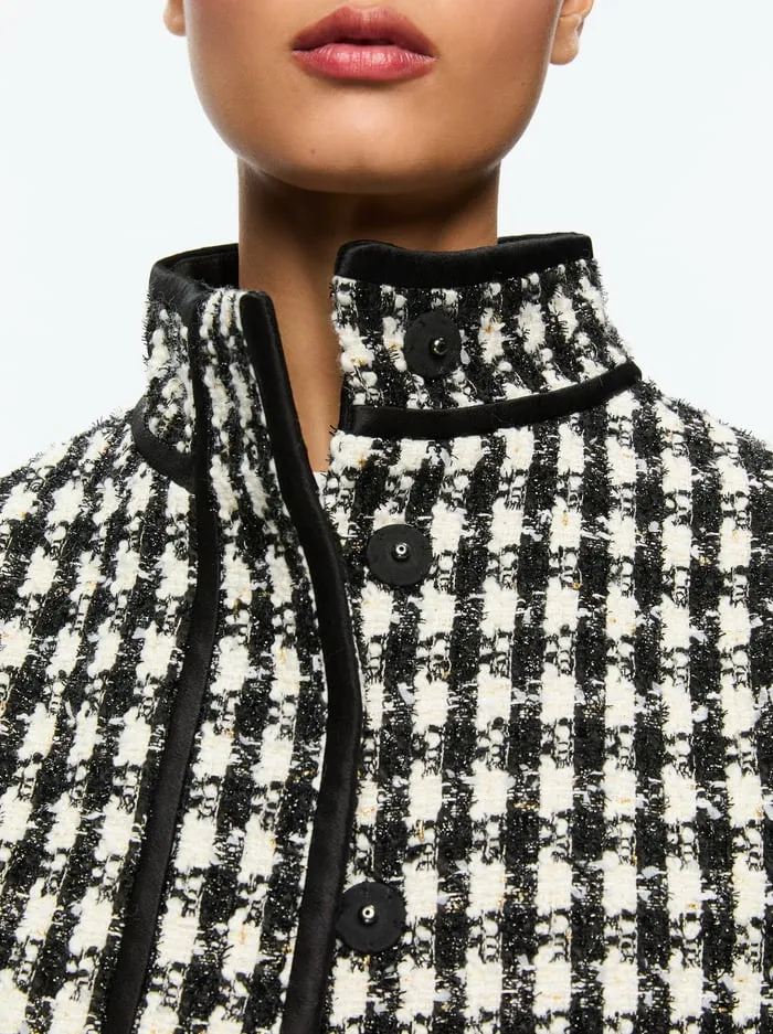 Jackets Coats Women Alice Olivia Corwin Jacket Blackwhite