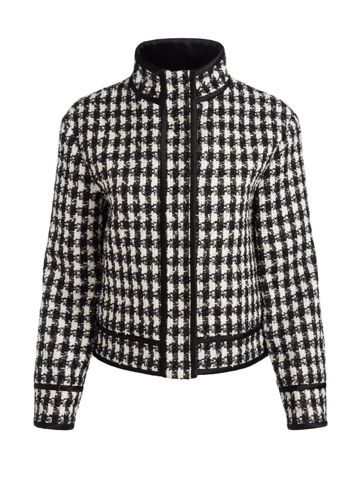 Jackets Coats Women Alice Olivia Corwin Jacket Blackwhite