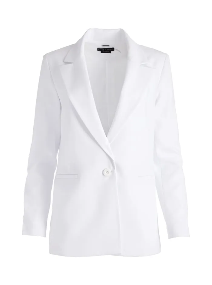 Jackets Coats Women Alice Olivia Denny Boyfriend Blazer White