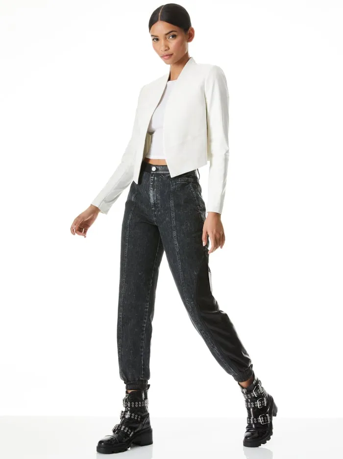 Jackets Coats Women Alice Olivia Harvey Leather Jacket White