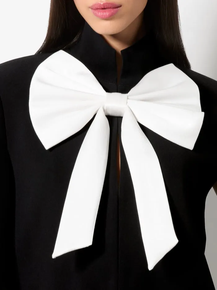 Jackets Coats Women Alice Olivia Philippa Bow Cape Blackoff White