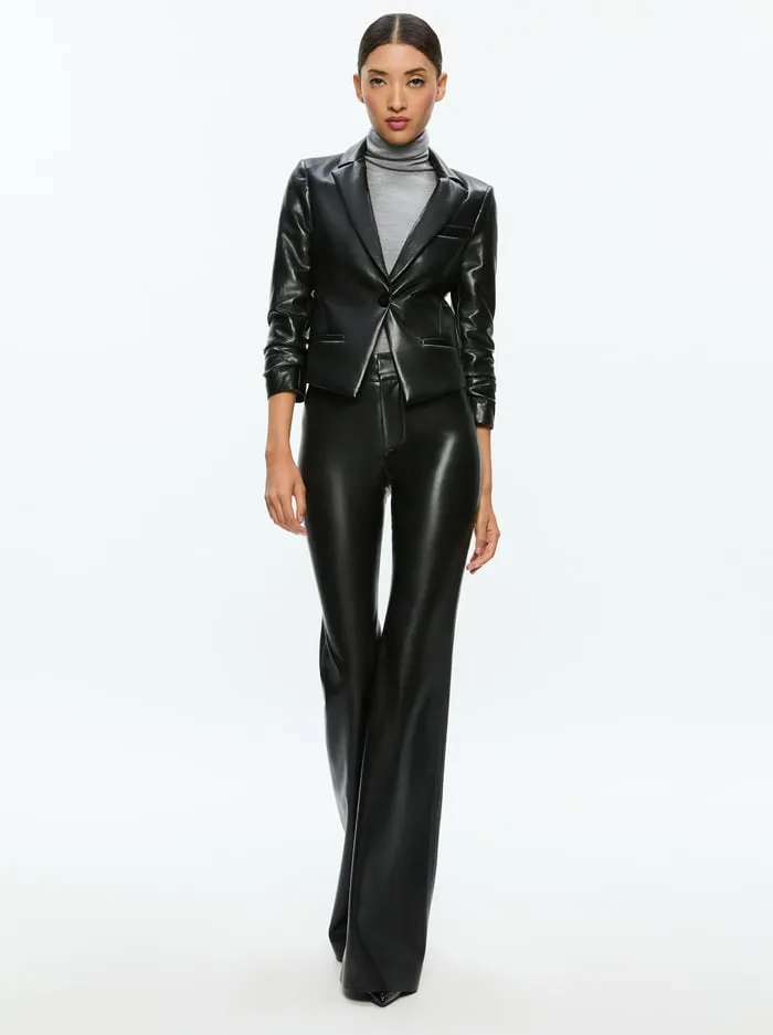 Jackets Coats Women Alice Olivia Vinnie Vegan Blazer Black