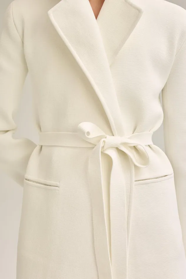 Jackets Women Scanlan Theodore CREPE KNIT LOOSE TAILORED JACKET Cream Jackets Women Scanlan Theodore CREPE KNIT LOOSE TAILORED JACKET Cream