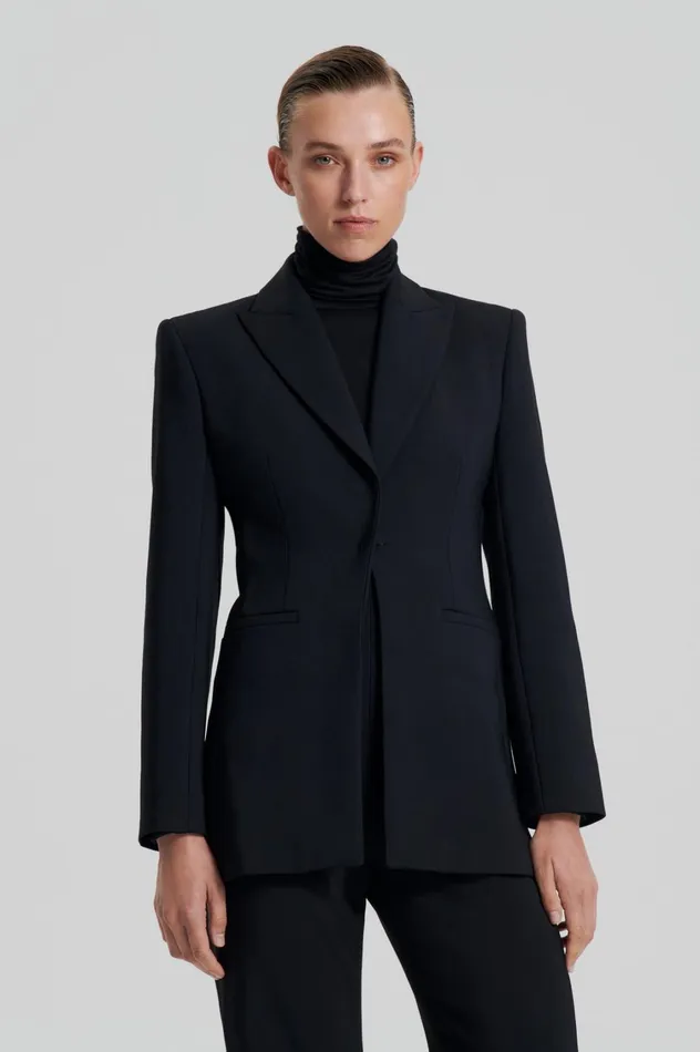 Jackets Women Scanlan Theodore TAILORED JACKET Black Jackets Women Scanlan Theodore TAILORED JACKET Black
