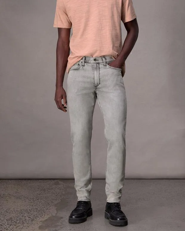 Jeans Men Rag and Bone Fit 3 Athletic Fit Jean Rbstride Denim Washed Grey