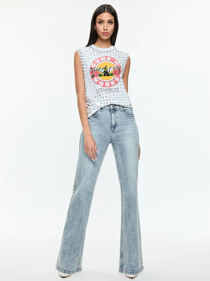 Jeans Women Alice Olivia Bodie Studded Jean Lexi Light Blue