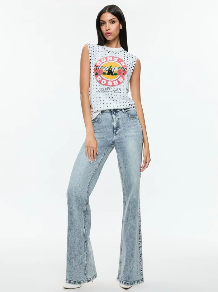 Jeans Women Alice Olivia Bodie Studded Jean Lexi Light Blue