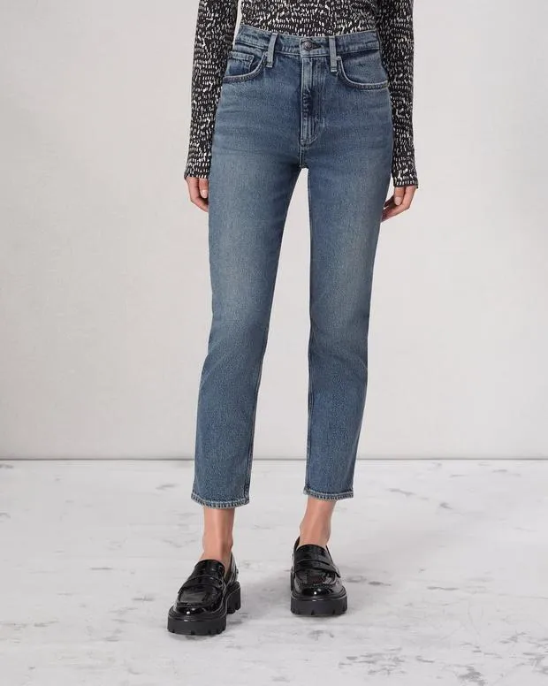 Jeans Women Rag and Bone Flexi Wren Ankle Slim Jean Flexi Smooth and Sculpt Denim Sadie
