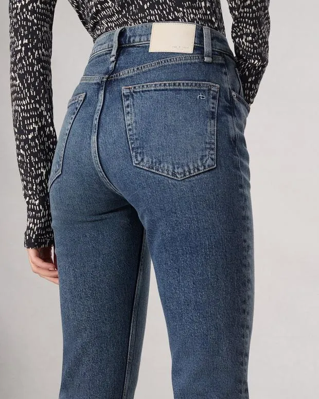 Jeans Women Rag and Bone Flexi Wren Ankle Slim Jean Flexi Smooth and Sculpt Denim Sadie