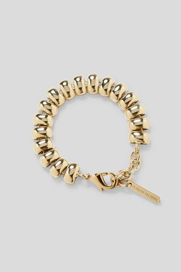 Jewelry Women Scanlan Theodore BEETLE CHAIN BRACELET Lightgold Jewelry Women Scanlan Theodore BEETLE CHAIN BRACELET Lightgold