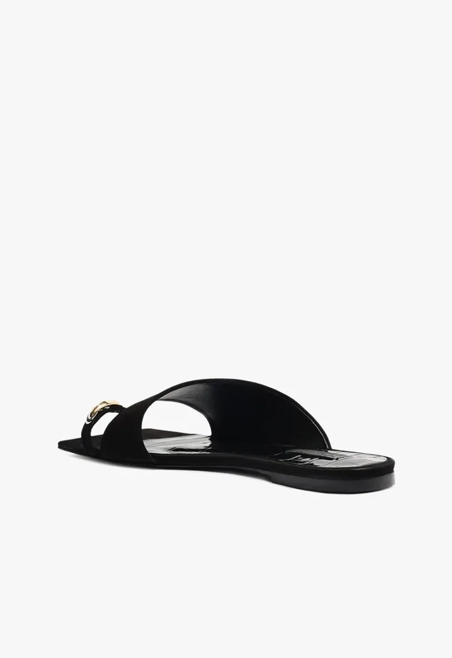 Jodie Flat Sandal Black Women Schutz Shoes Flats