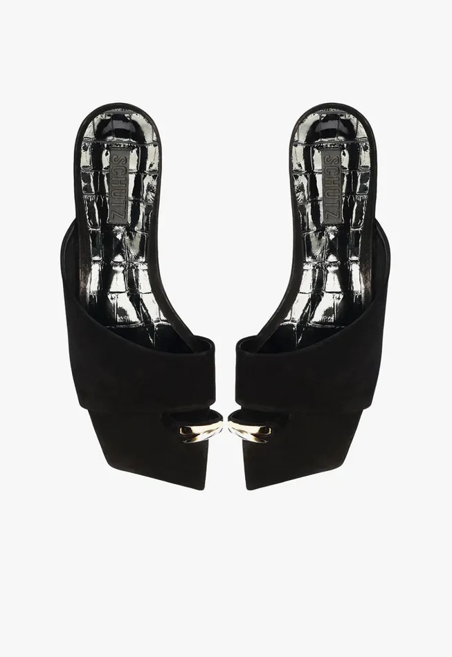 Jodie Flat Sandal Black Women Schutz Shoes Flats