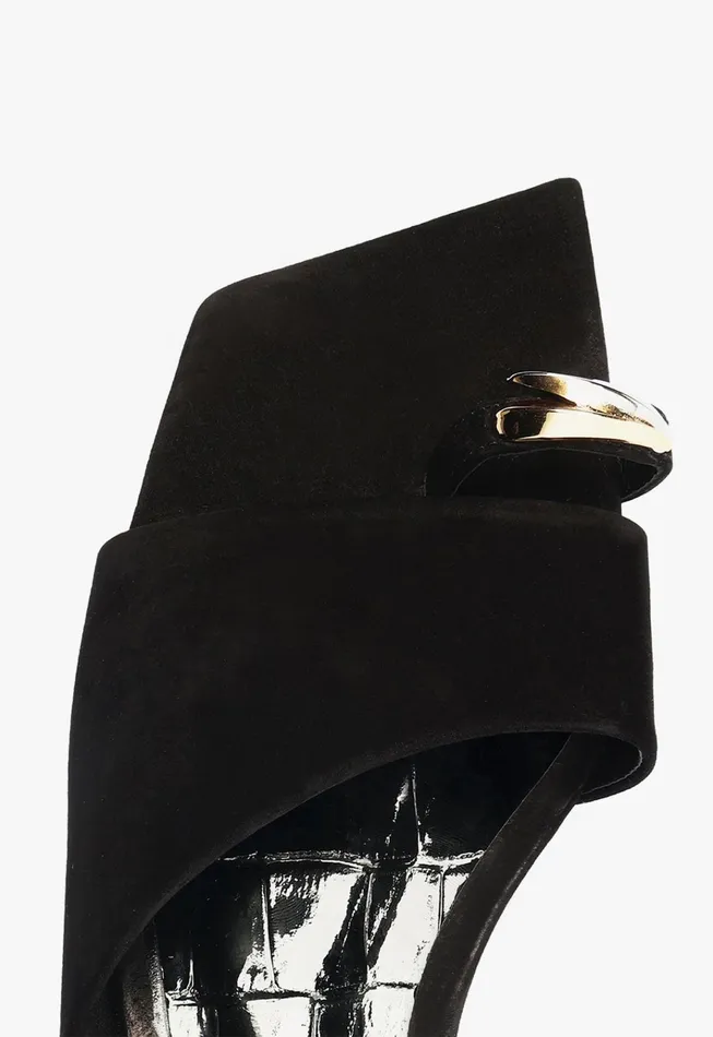 Jodie Flat Sandal Black Women Schutz Shoes Flats