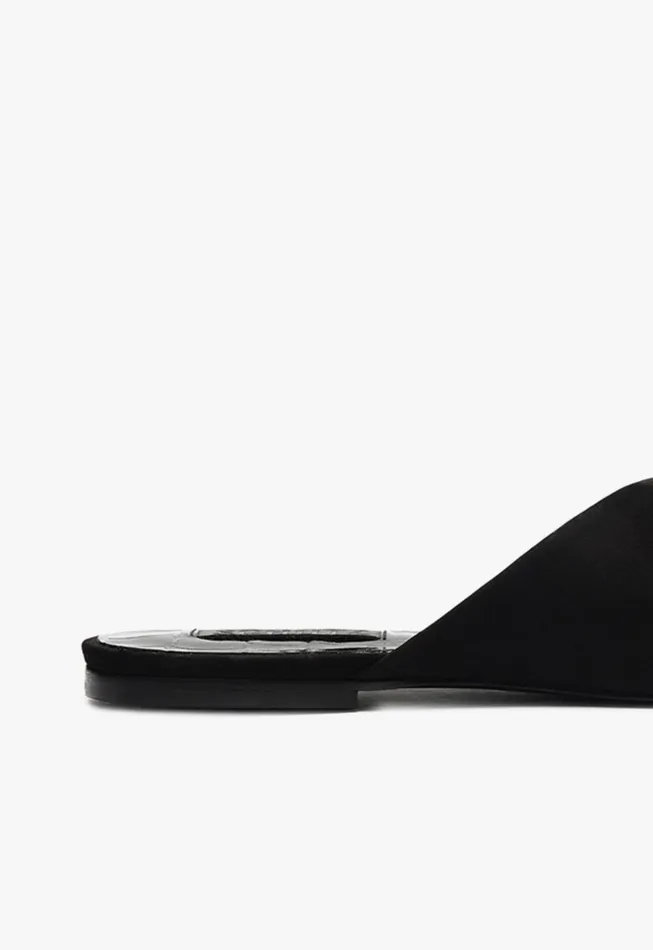 Jodie Flat Sandal Black Women Schutz Shoes Flats