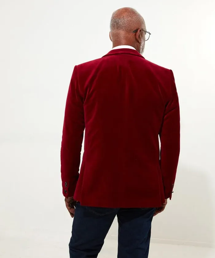 Joe Browns Coats and Jackets Men Dapper Velvet Blazer Firecracker Joe Browns Coats and Jackets Men Dapper Velvet Blazer Firecracker