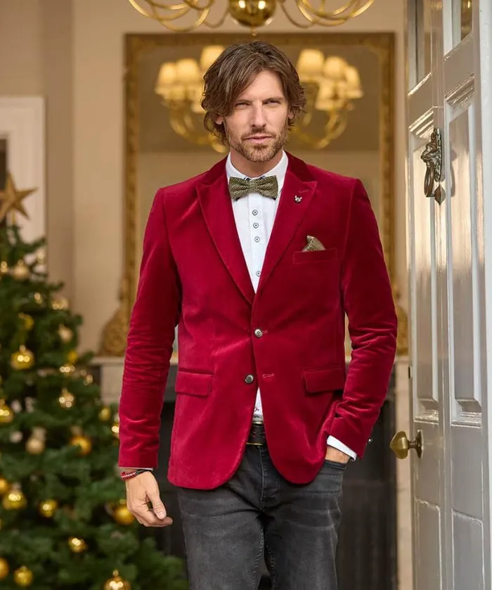 Joe Browns Coats and Jackets Men Dapper Velvet Blazer Firecracker Joe Browns Coats and Jackets Men Dapper Velvet Blazer Firecracker