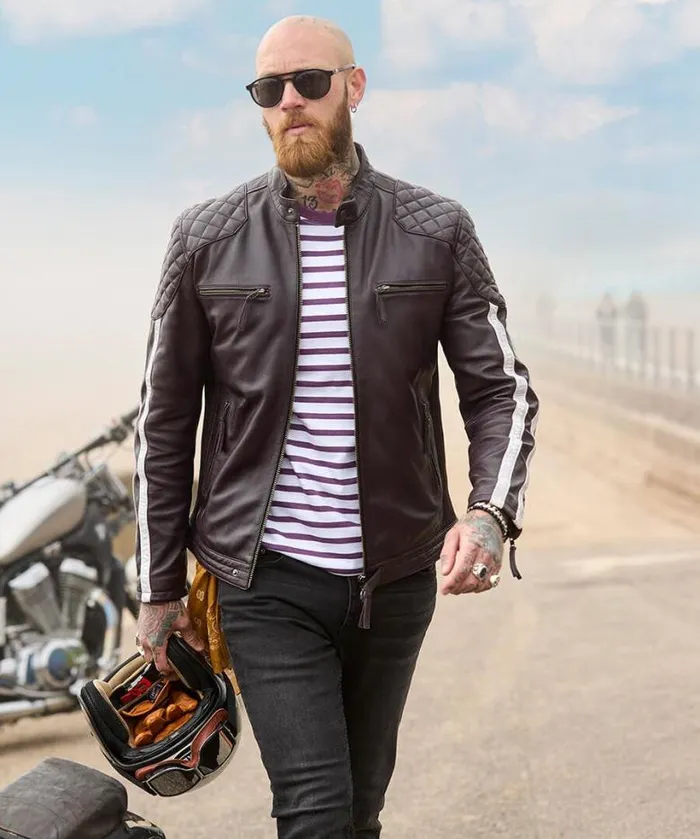 Joe Browns Coats and Jackets Men Purple Racer Leather Jacket Purple Joe Browns Coats and Jackets Men Purple Racer Leather Jacket Purple