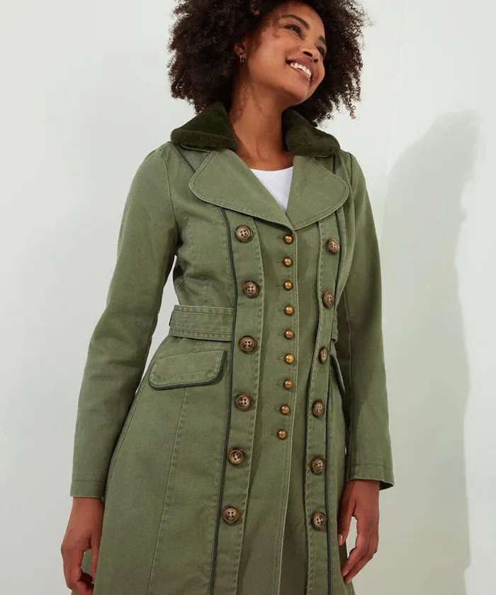 Joe Browns Coats and Jackets Women Estelle Military Coat Green