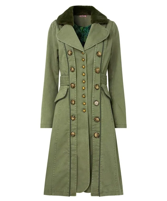 Joe Browns Coats and Jackets Women Estelle Military Coat Green Joe Browns Coats and Jackets Women Estelle Military Coat Green