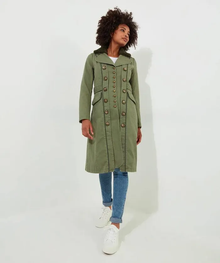 Joe Browns Coats and Jackets Women Estelle Military Coat Green Joe Browns Coats and Jackets Women Estelle Military Coat Green