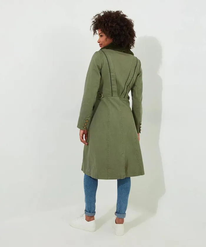 Joe Browns Coats and Jackets Women Estelle Military Coat Green Joe Browns Coats and Jackets Women Estelle Military Coat Green