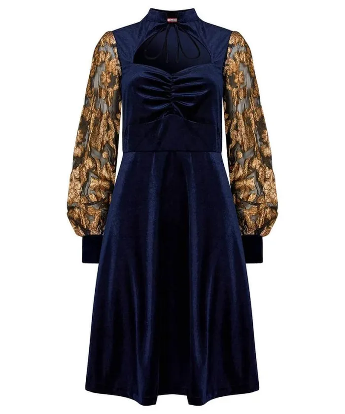 Joe Browns Dresses Women Celeste Stretch Velvet Dress Navy Joe Browns Dresses Women Celeste Stretch Velvet Dress Navy