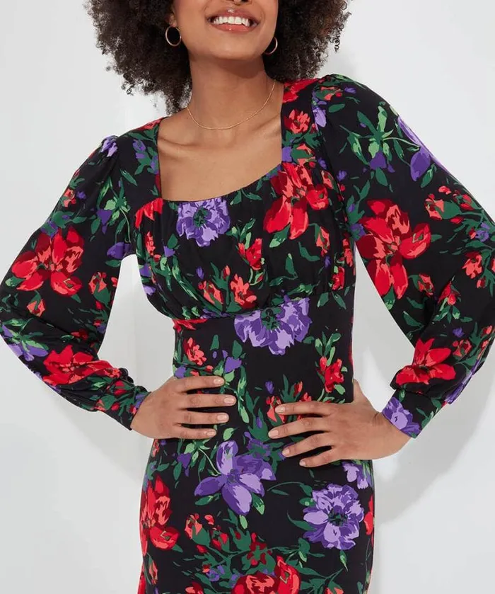 Joe Browns Dresses Women Shona Floral Jersey Dress Black Joe Browns Dresses Women Shona Floral Jersey Dress Black