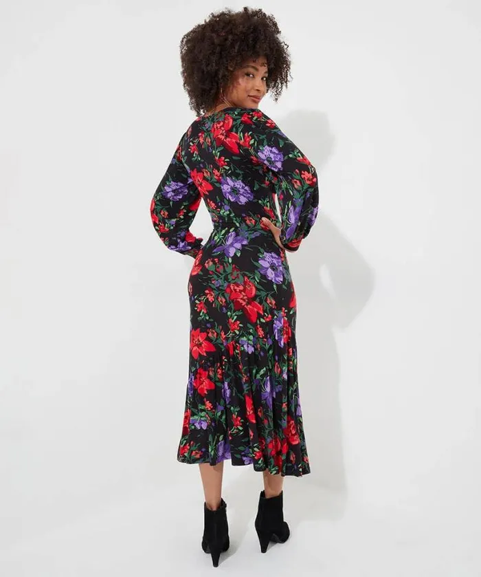 Joe Browns Dresses Women Shona Floral Jersey Dress Black Joe Browns Dresses Women Shona Floral Jersey Dress Black