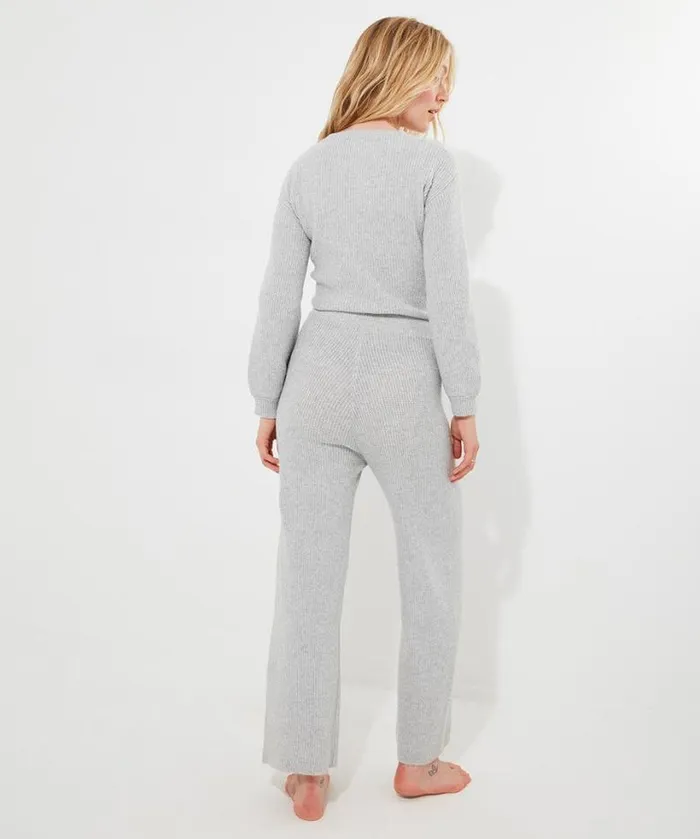Joe Browns Loungewear and Pyjamas Women Sloe Joes Cosy Wrap Jumpsuit Grey Joe Browns Loungewear and Pyjamas Women Sloe Joes Cosy Wrap Jumpsuit Grey