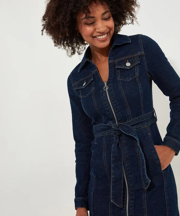 Joe Browns Petite Collection Women Joe039s Favourite Denim Dress Blue