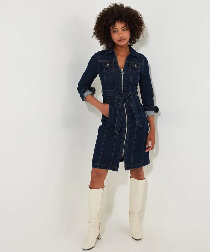 Joe Browns Petite Collection Women Joe039s Favourite Denim Dress Blue Joe Browns Petite Collection Women Joe039s Favourite Denim Dress Blue