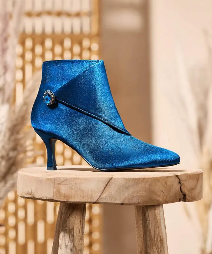 Joe Browns Shoes Sandals and Boots Women Beyond Glamour Jewel Trim Boot Dark Teal Joe Browns Shoes Sandals and Boots Women Beyond Glamour Jewel Trim Boot Dark Teal