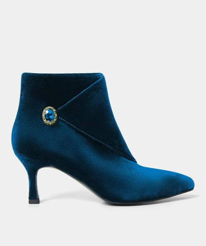 Joe Browns Shoes Sandals and Boots Women Beyond Glamour Jewel Trim Boot Dark Teal Joe Browns Shoes Sandals and Boots Women Beyond Glamour Jewel Trim Boot Dark Teal