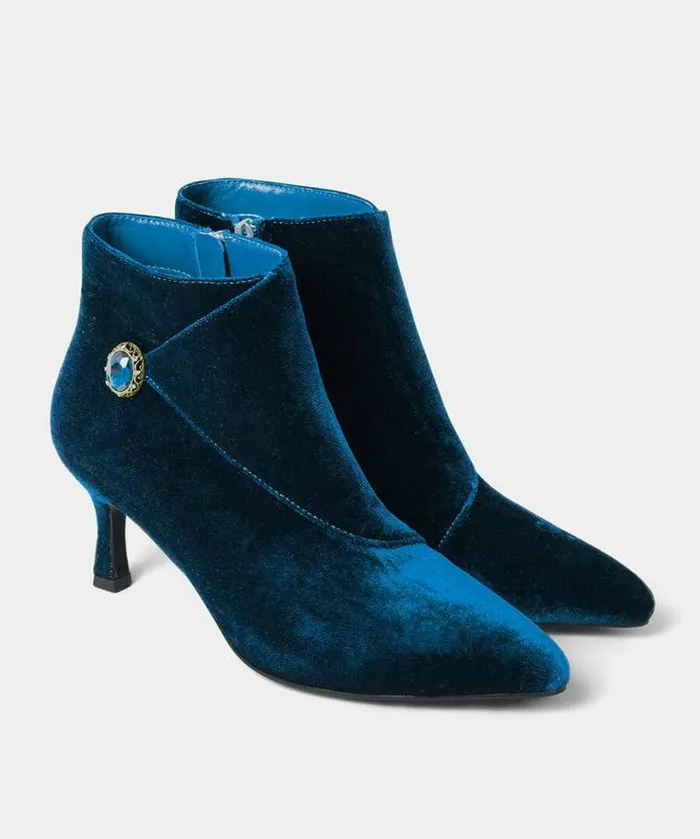 Joe Browns Shoes Sandals and Boots Women Beyond Glamour Jewel Trim Boot Dark Teal Joe Browns Shoes Sandals and Boots Women Beyond Glamour Jewel Trim Boot Dark Teal