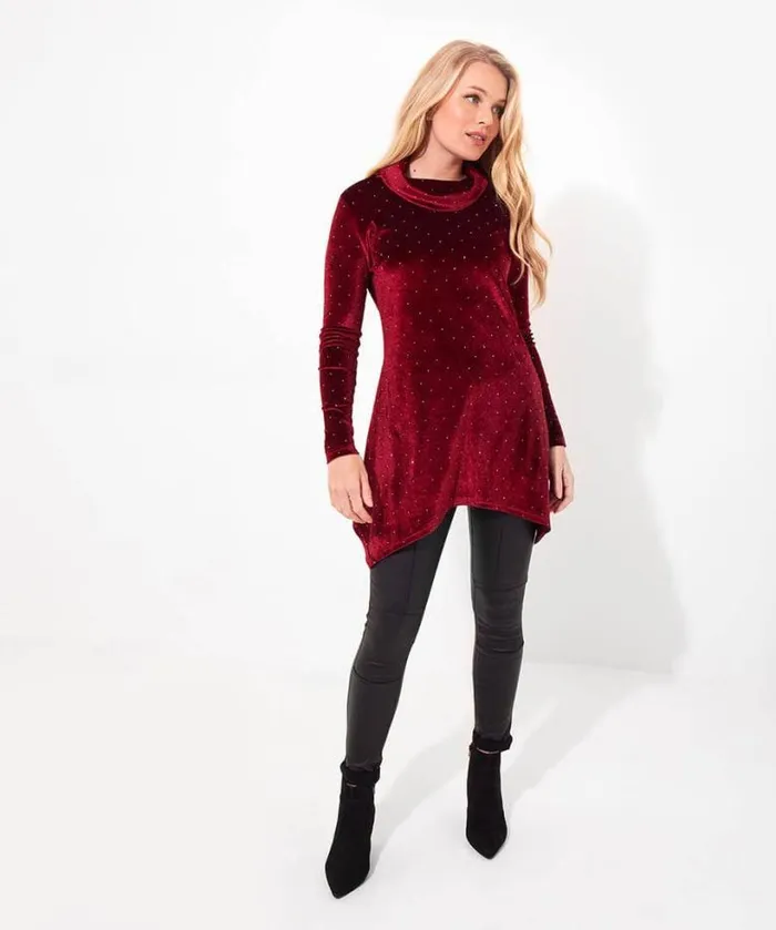 Joe Browns Tops Tunics and Blouses Women Very Velour Tunic Berry Joe Browns Tops Tunics and Blouses Women Very Velour Tunic Berry