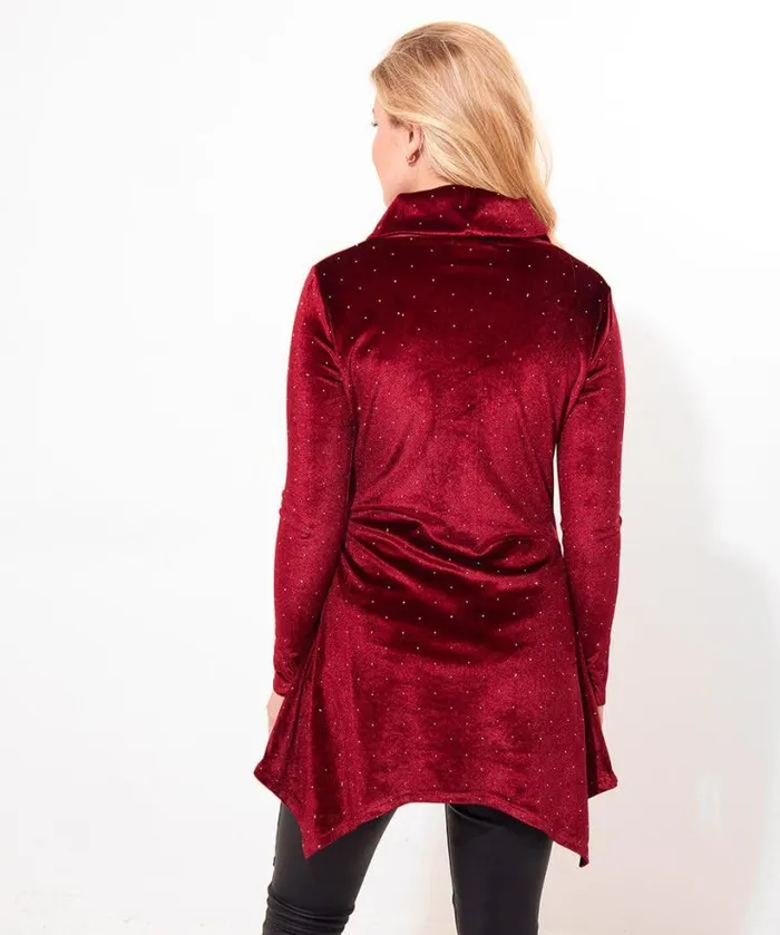 Joe Browns Tops Tunics and Blouses Women Very Velour Tunic Berry Joe Browns Tops Tunics and Blouses Women Very Velour Tunic Berry