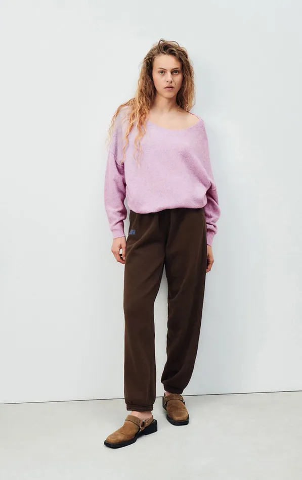 Jumper Damsville Melange Glycine Women American Vintage Jumpers and Cardigans Jumper Damsville Melange Glycine Women American Vintage Jumpers and Cardigans