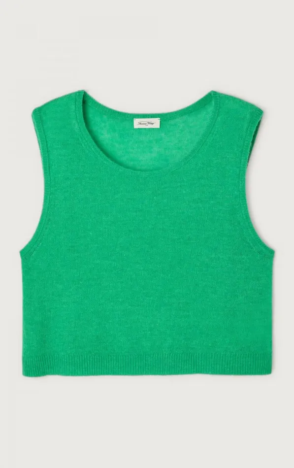 Jumper Dumy Green Melange Women American Vintage Jumpers and Cardigans