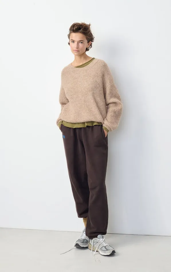 Jumper East Melange Beige Women American Vintage Jumpers and Cardigans Jumper East Melange Beige Women American Vintage Jumpers and Cardigans