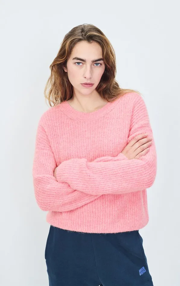 Jumper East Orchid Melange Women American Vintage Jumpers and Cardigans