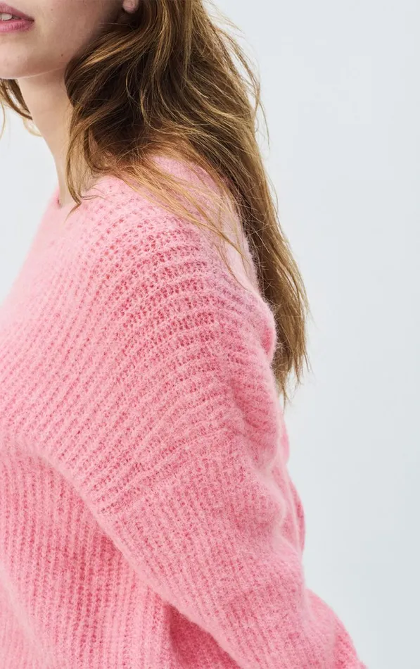Jumper East Orchid Melange Women American Vintage Jumpers and Cardigans Jumper East Orchid Melange Women American Vintage Jumpers and Cardigans